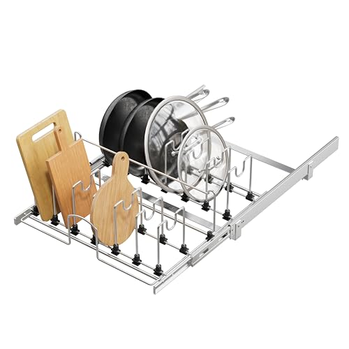 STORKING Pull Out Pots and Pans Organizer Under Cabinet,Sliding...