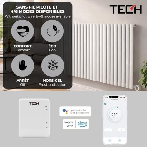 Thermostat connecté Zigbee pour radiateur électrique programmable - 5