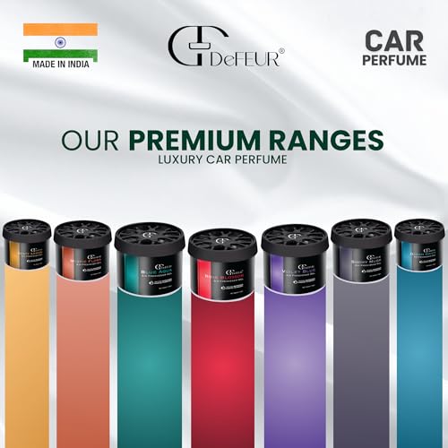Image of Car Perfume Luxury Long Lasting - Defeur Rose Blossom Gel Car Freshener for Dashboard | Premium Floral Car Air Freshener | Car Perfume Diffuser | Car Accessories 2025 | Odor Eliminator