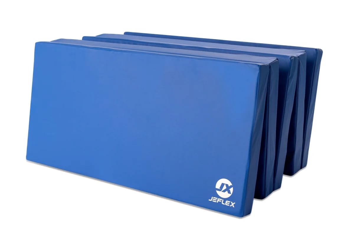 Jeflex - Colchoneta plegable Gimnasia 250 x 100 x 8 cm fabricada en Alemania / Esterilla de gimnasia / Colchoneta multifuncional y yoga / Esterilla de juego para habitación de los niños