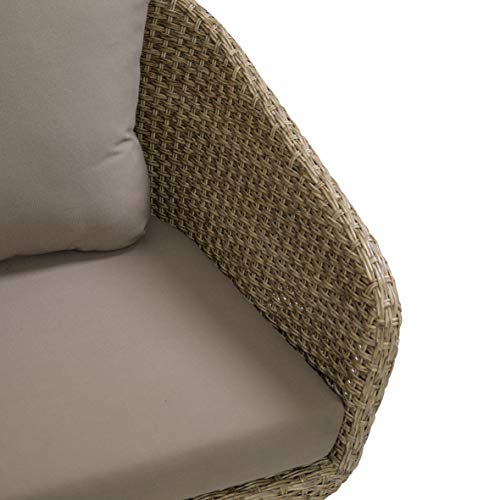 Greemotion Murcia Loungemöbel Murcia 3-teilig, Gartenmöbel aus Polyrattan und Akazienholz FSC 100%, Eck-Lounge-Set inkl… – Bild 6