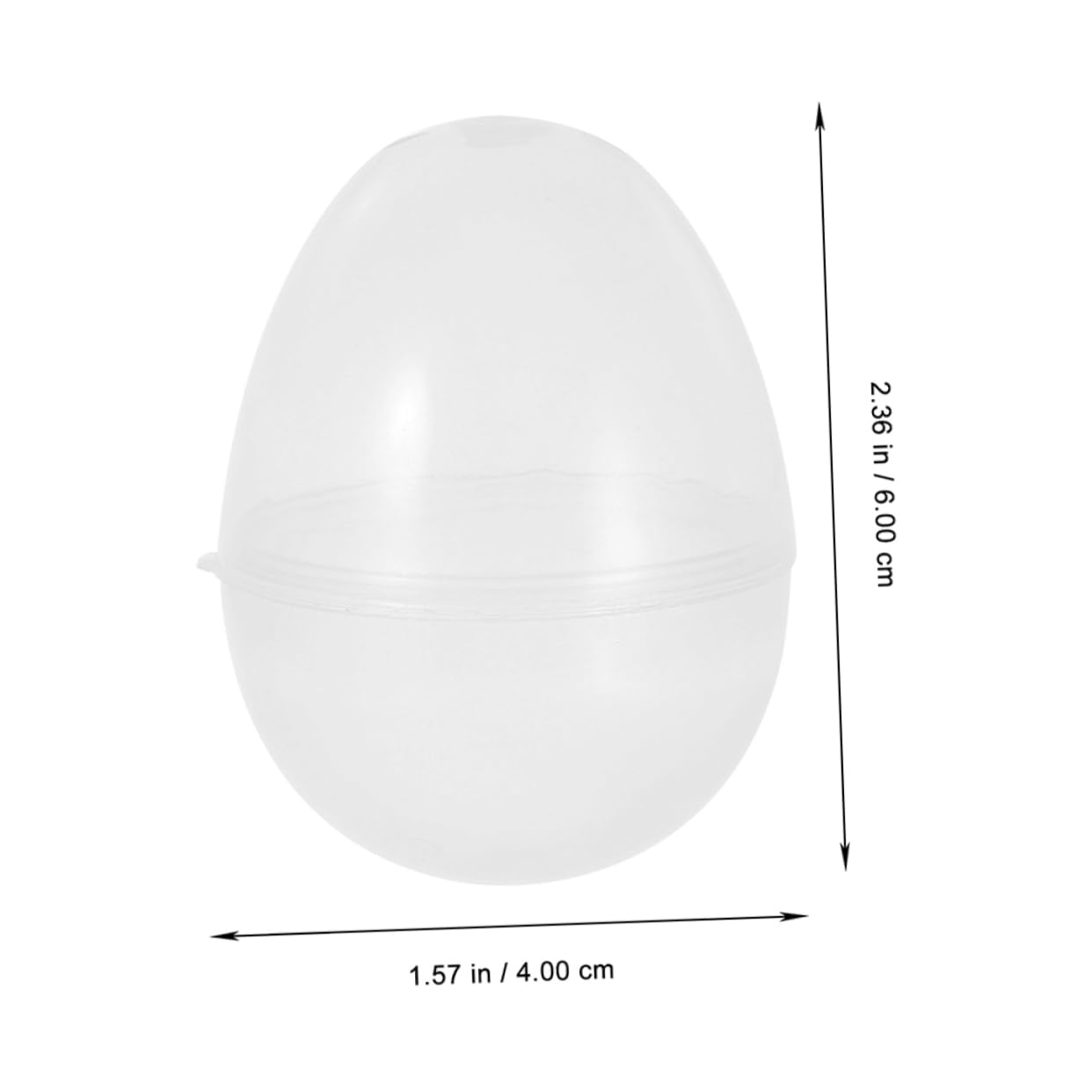 OFFSCH 25pcs Transparent Fillable Easter Eggs Clear Plastic Egg Decorations Creative Toys Reusable Plastic Egg Box Refillable Egg Container Egg Storage Box Easter Egg Storage Box