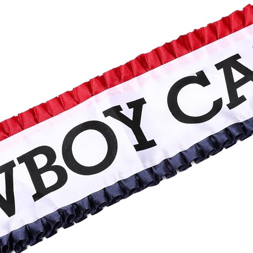 Cowboy Carter Sash with Red and Blue Frills4