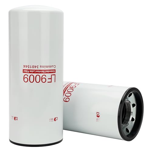 LF9009 Oil Filter for Cummins ISC ISL ISM M 11 QSL NTA N14 Freightliner ISC8.3 ISL9 International Kenworth Komatsu Peterbilt Engines Replace 3401544 TECXLF7000 XLF7000 AT193242 1216400561