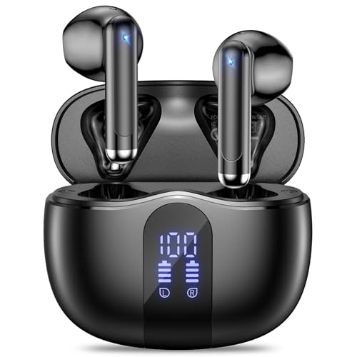 JYUESJKJ Wireless Earbuds, Bluetooth 5.4 Headphones HiFi Stereo with 4 HD Mic, 50H Playtime...