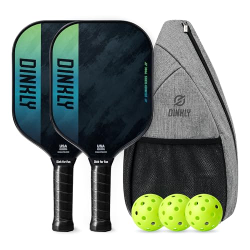 Image of Pickleball Paddles Set of 2 /4- USAPA Approved Graphite /Fiberglass Pickleball Racket, 2 Pickleball Rackets, 4 Balls and 1 Portable Carry Bag, Aesthetic Pickle Ball Set for Men Women Beginners