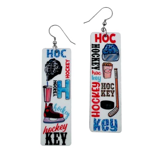 Ice Hockey Jewelry for Women - Icehockey Earrings - Winter Sports Accessories (Ice Hockey)