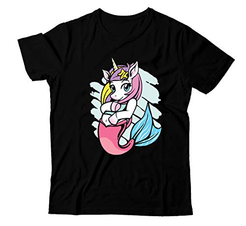 Image of Girls' T-Shirt Mermi-Corn Best of Mermaid & Unicorn 100% Cotton Girl's T-Shirt