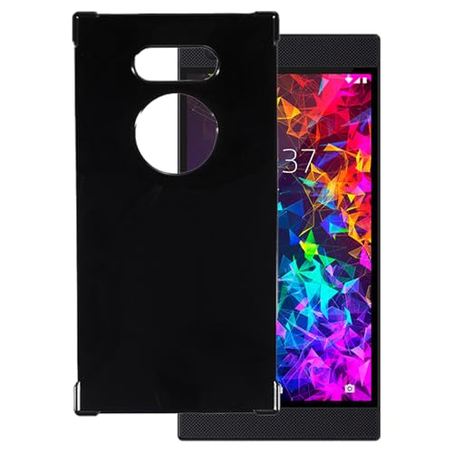 OAGELIM Hülle kompatibel mit Razer Phone 2 Hülle Stoßfeste TPU Weiche Flexible Schützende Handyhülle mit Kratzfestigkeit & Militärischer Fallschutz (Schwarz)