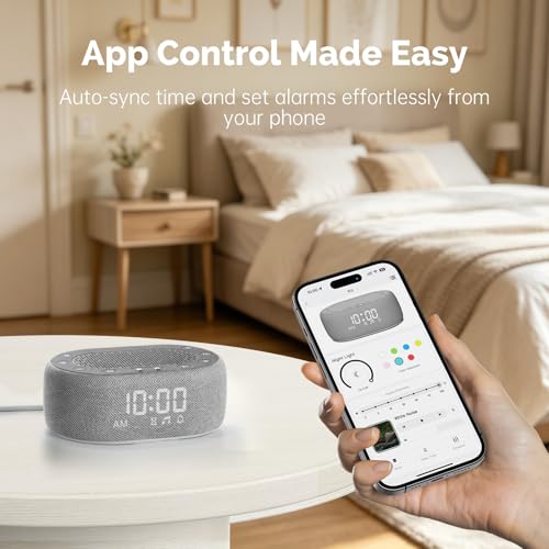 1Mii White Noise Machine with Alarm Clock, Sound Machine for Sleep for Adult Baby, Smart - image 4