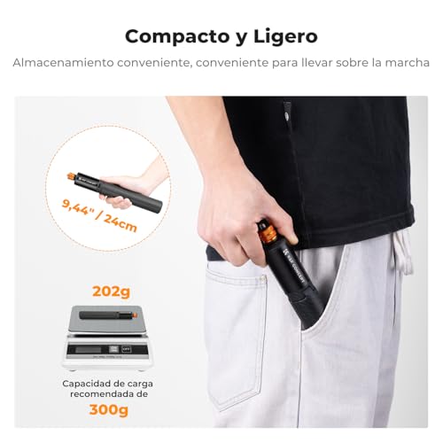 K&F CONCEPT Selfie Stick y Trípode Extensible 24–120 cm, Trípode y Stick de Aluminio, Compatible con Cámaras de Acción Insta360 X5/X4/X3/Ace Pro, GoPro Hero 13/12/11/10/9/8, dji Osmo Action 5/4/3 Pro - imagen 7