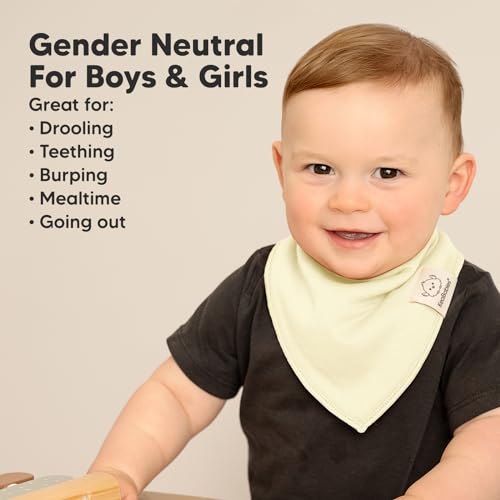 Image of KeaBabies 8pk Organic Baby Bandana Bibs for Drooling and Teething (Embrace)