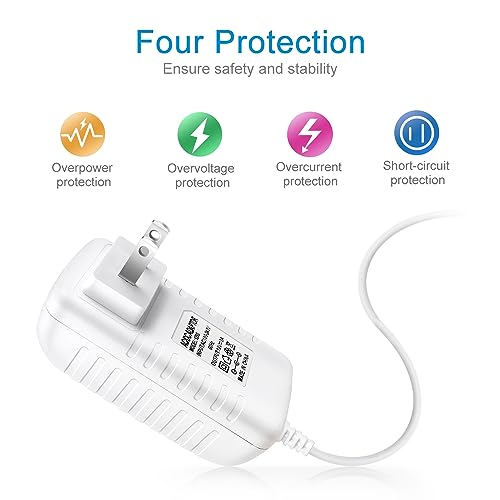 Image of 12V Power Supply, 12 Volt 3A 36W DC Power Supply with On Off Switch, White Switching LED Power Adapter, AC 110V to 12V Wall Wart Transformer Plug for LED Strip Lights with 5.5 /2.1 DC Female Connector
