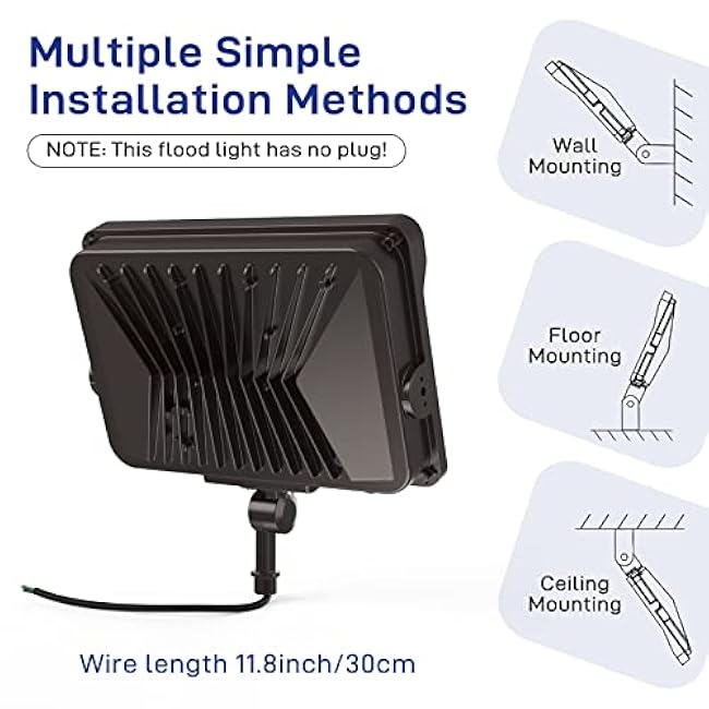 HYPERLITE LED Flood Light 100W 5000K Flood Lights Outdoor