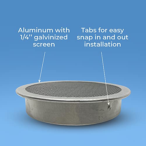 Rain Barrel Screen: 6 Inch Aluminum Installs In Minutes - Keep Mosquitos And Debris Out Of Your Rain Barrel - Rain Barrel Diverter Kit - Rainwater Collection System - Rain Barrels - Rain Barrel Kit #TOP3
