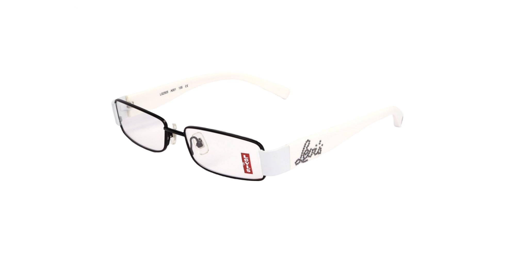Levis LS2505 Rama okularów 001 NERO/BIANCO 53/16/ Kobieta