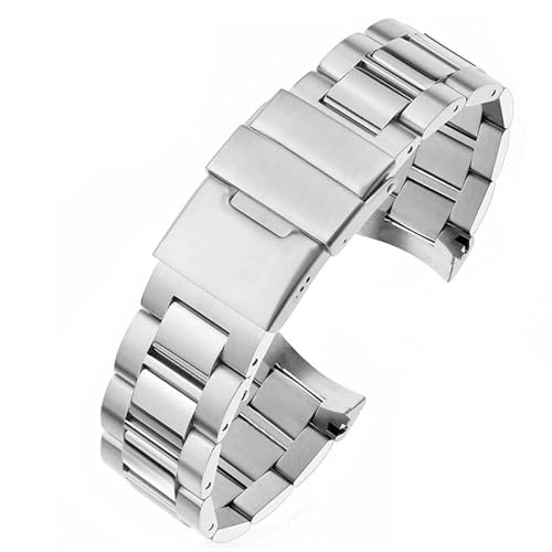 Bracelet de montre en acier pour Longines Conquest HydroConquest L3.642.4 embout incurvé 21mm