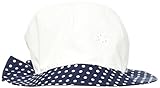 maximo Baby-Mädchen Hut Deko Blume Mütze, Mehrfarbig (Arktikweiss/Navy 148), 49