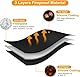 EEEKit Runde Feuerstelle Matte, 91,4×91,4 cm Feuerfeste Kaminmatte, Unter Grillmatte für BBQ, Garten, Camping, Terrasse, Deck