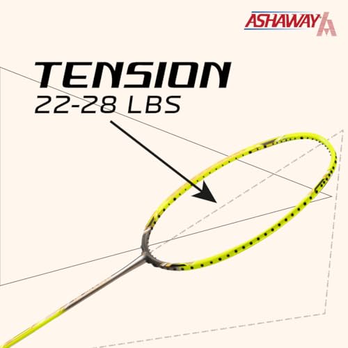 Image of ASHAWAY Force GX 40 Unstrung Badminton Racquet | Jointless, Even Balanced & Graphite Rackets | Racket Without String | 28 lbs Shuttle Bat for Intermediate Players