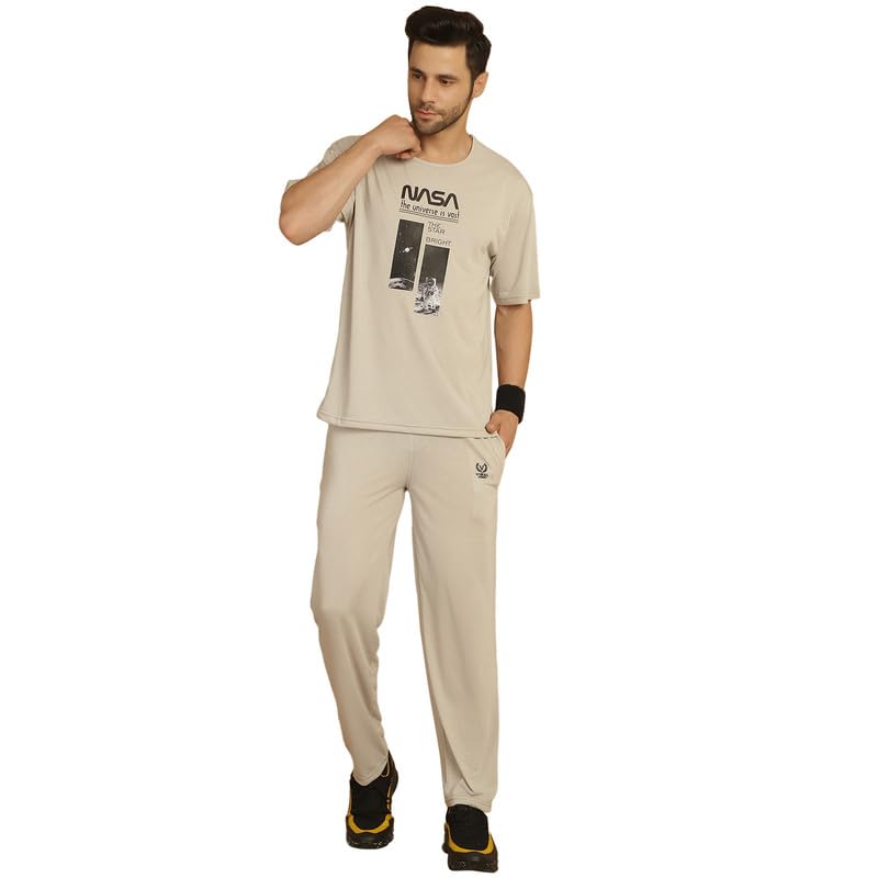 Mack Jonney Printed Round Neck Cotton Oversize Half sleeves Co-ord set Tracksuit For Men-P-MACK52845