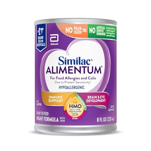 Similac Alimentum with 2'-FL HMO Hypoallergenic Infant Formula, for Food Allergies and Colic Due to...