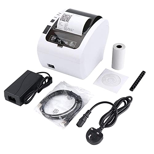 MUNBYN Receipt Printer 80mm with USB Ethernet Port, Thermal POS Printer with Auto Cutter for Restaurant Kitchen Shop Home Business, Support ESC/POS,Mac Windows Linux Chrome OS,Cash Drawer, White by MUNBYN - Image 9
