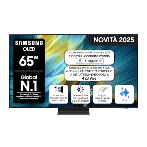 Samsung Smart TV 65'' QE65S95FAEXZT OLED 4K, NQ4 AI Gen4