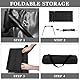 Hengrongshen Bodenstuhl Outdoor Schwarz, Strandmatte mit Rückenlehne, Strandstuhl Klappbar Leicht, Rückenlehne Strand für Camping Im Freien, Strand, Reisen, Zuhause