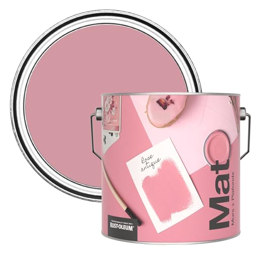 Rust-Oleum Peinture Mate Murs et Plafonds Rose - Rose antique 2,5...