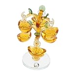 PartyKindom Money Tree Dekoration Teiliges Tischdeko Glücksbaum Feng Shui Symbol Reichtum Wohlstand für Zuhause Büro Zufällige Farbe Zufällige Farbe
