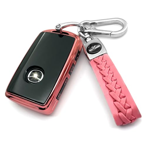 Image of Creativity For Mazda Key Fob Cover and Key chain (Pink Combination)