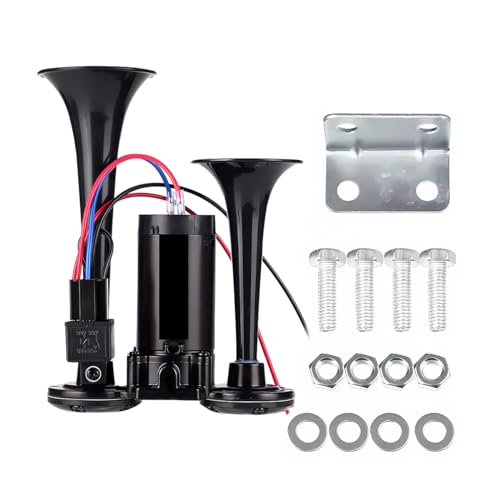 Trompeta 12V CGEAMDY doble eléctrica para coche fabricada en cromo zinc
