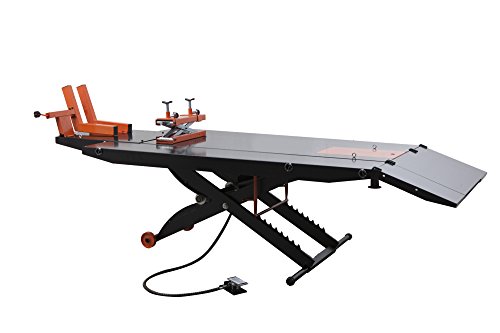 Apluslift Mt1500X 1,500Lb Air Operated 48" Width Atv Motorcycle Lift Table With Side Extensions (Free Service Jack, Free Home Delivery) / 24 Months Parts Warranty #TOP1