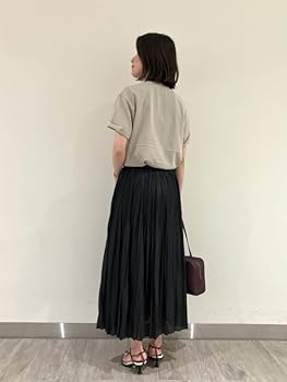 Amazon.co.jp: [ミラオーウェン] ウエストゴム2段プリーツ