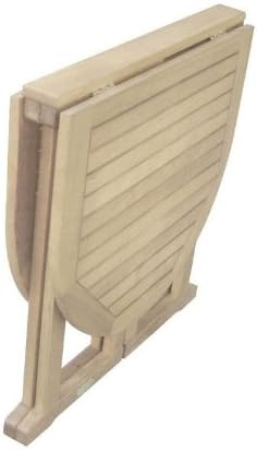 Garden Pleasure Baltimore Foldable Oiled Balcony Table, folded for storage