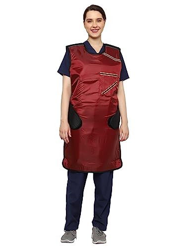 Image of HealthGoodsIn Lead Apron 0.5mm Lead (pb) for Working with X-Ray Machine with Robust Hanger for Hospitals, Labs, Nursing Homes