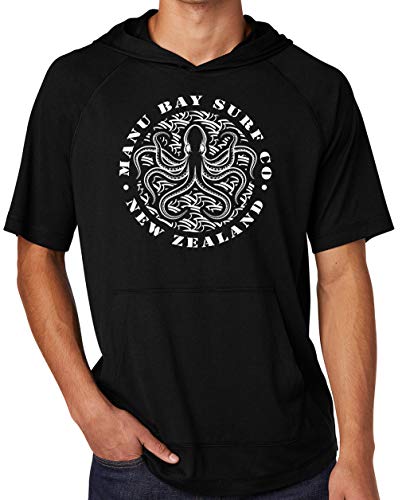 Manu Bay Surf Company OCTOPUS Lightweight Hoodie Tee Shirt
