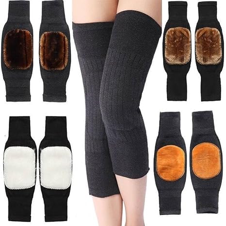VALDEZ Leg Warmers Sleeves Ultra Warm Cold proof Cashmere Wool Insulating Thermal Elastic Soft Breathable Cashmere Fabric Winter Protector Knee Warmers Woolen Knee Braces Cap (B0CR9368QB) Amazon Price History, Amazon Price Tracker