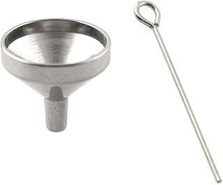 Stainless Steel Mini Funnel 1" Perfume Powder Sub Packaging Tool for Miniature Bottles, Essential Oils