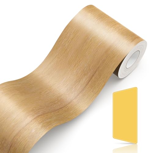 マスキングテープ 木目 テープ 防水防油 木目調補修テープ 幅10cm x 長さ10m 強い粘着力 木目シート 厚手 フローリング 補修 壁紙シール 巾木 シート 窓枠用リメイクシート インテリア はがせる壁紙 DIY 木口テープ (道具を付帯する)