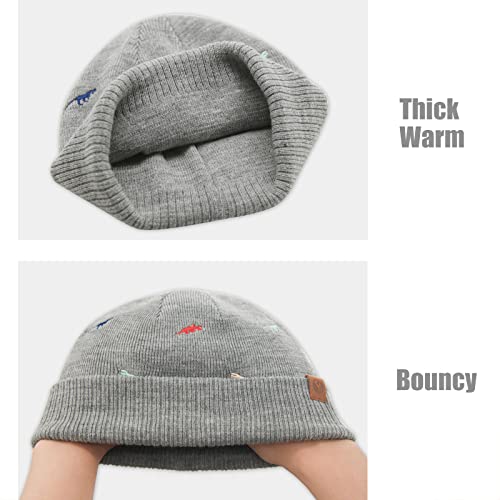 Duoyeree Baby Beanies Toddler Winter Hats Comfortable and Nice Knitted Hats for Boys Girls 5