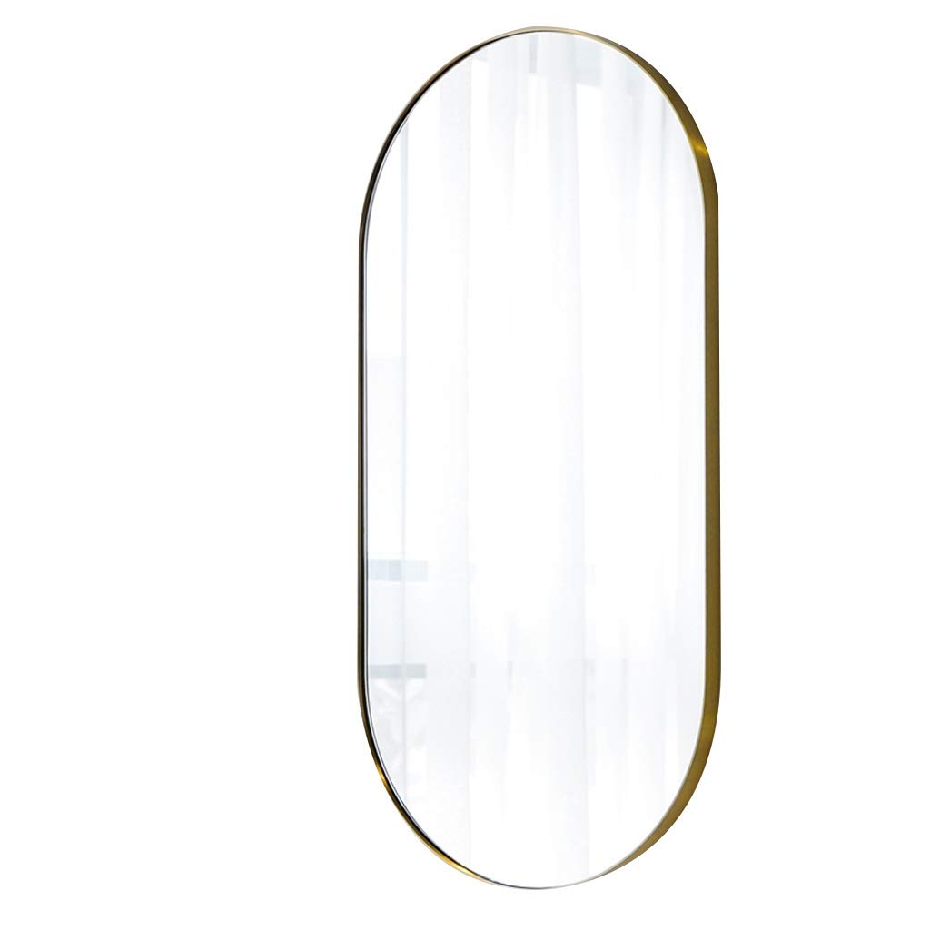 Bathroom Mirror Cosmetic Mirror Wall Mounted Mirror for Bathroom Damp-Proof Waterproof Antirust Hanging Mirror Full Length Simply and