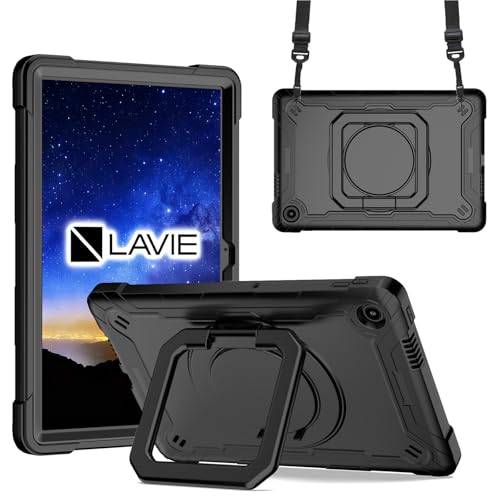 Aokil For NEC LAVIE Tab Lite TL103/KAL �P�[�X 10.1�^ 2025�N8�����f�� PC-TL103KAL (LAVIE Tab 10FHD4)�p �J�o�[ 360°��]�X�^���h�@�\ �V�����_�[�X�g���b�v �O�w�\�� �n�[�h