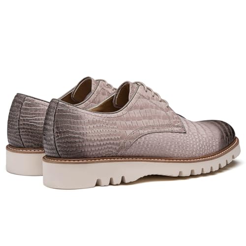 Men's Dress Shoes Genuine Italian Cowhide Leather Casual Oxford Derby Sneakers Comfortable Formal Shoes4