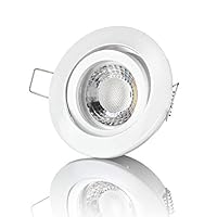 Lambado® LED Einbaustrahler – 5W, Dimmbar, Edelstahl Gebürstet, 230V