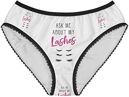 Ask Me About My Lashes Panties, Ask Me About My Lashes Underwear, Briefs, Cotton Briefs, Funny Underwear, Panties For Women