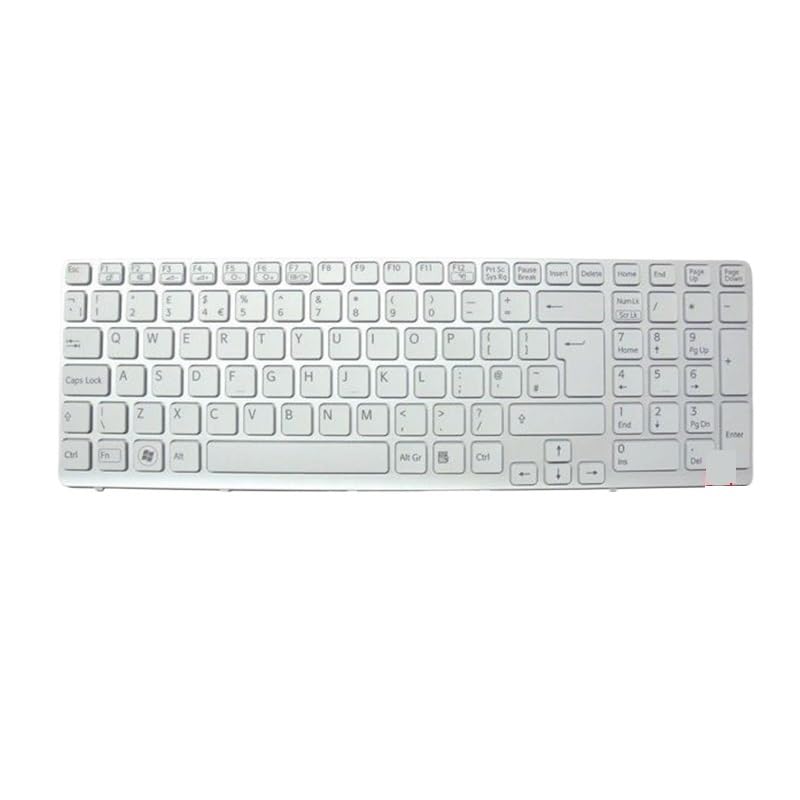 Clavier Sony Vaio SVE1513M1EW blanc pour remplacer une pièce usée