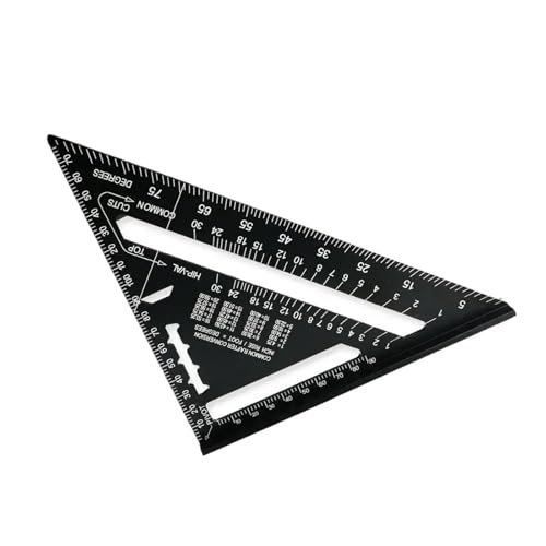 1Pcs 7 Inch Triangle Carpenter Square Aluminum Alloy For Woodworking And Carpentry Triangle Ruler Layout Measuring Tool