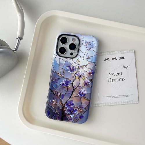 Coque iPhone 17 Pro Max QLTYPRI antichoc double couche silicone rigide design fleur